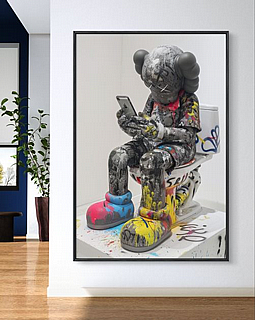 ����� ���� ������� ������ ������ ������� "Bathroom "KAWS